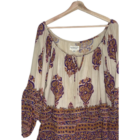 DENIM & SUPPLY RALPH LAUREN BOHEMIAN PAISLEY PRINT TOP SIZE S/P - Picture 3 of 10